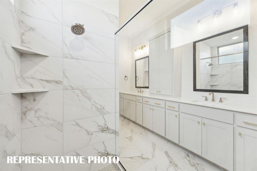 Featuring ample space for two and an abundance of style, this owner's bath is a dream come true! REPRESENTATIVE PHOTO Featuring ample space for two and an abundance of style, this owner's bath is a dream come true! REPRESENTATIVE PHOTO