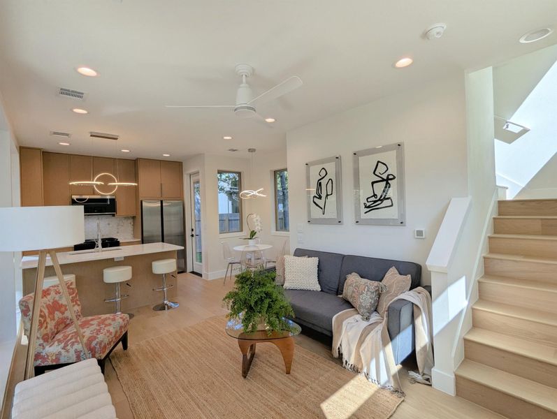 Furnished interior view inside a new home in , Austin (Image 5). Furnished interior view inside a new home in , Austin (Image 5).