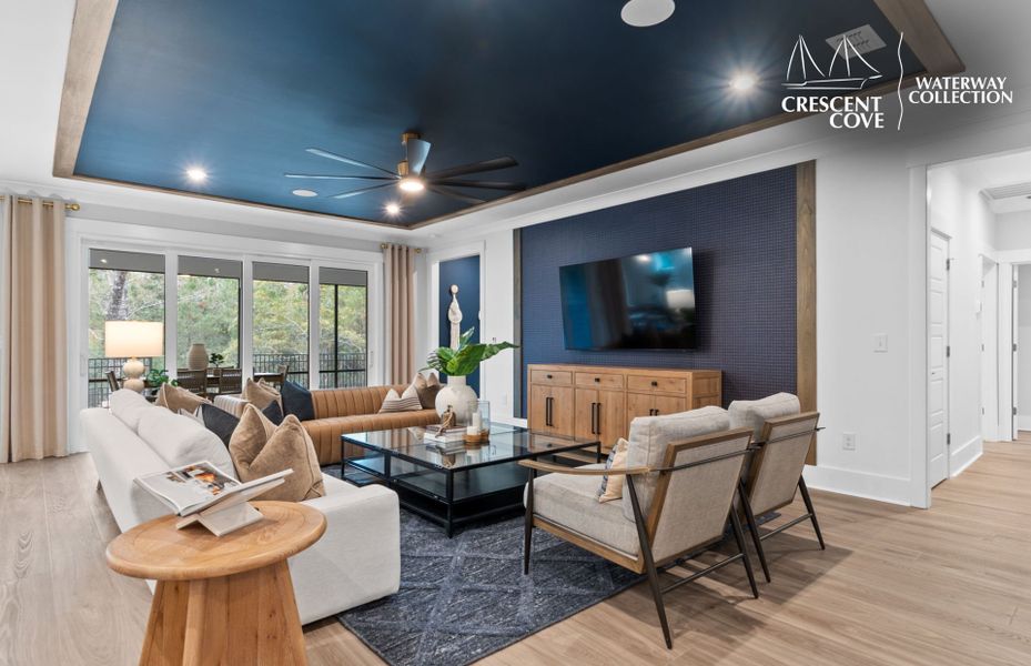 Representative furnished interior of a home built from the Stellar - Waterway Collection by Pulte Homes in Crescent Cove, Myrtle Beach (Image 18).