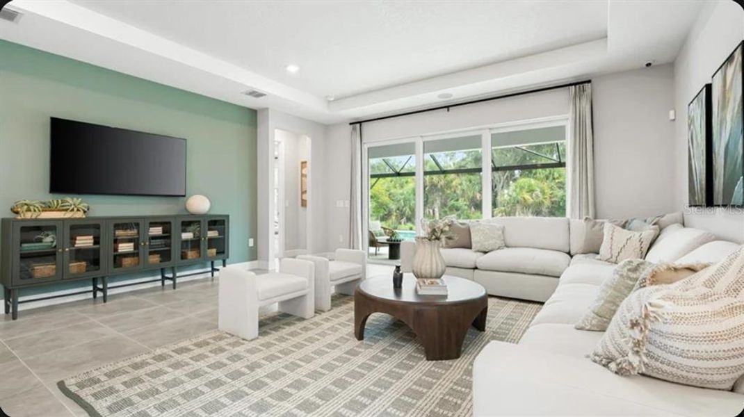 Furnished interior view inside a new home in Indigo Creek, Apollo Beach (Image 10).