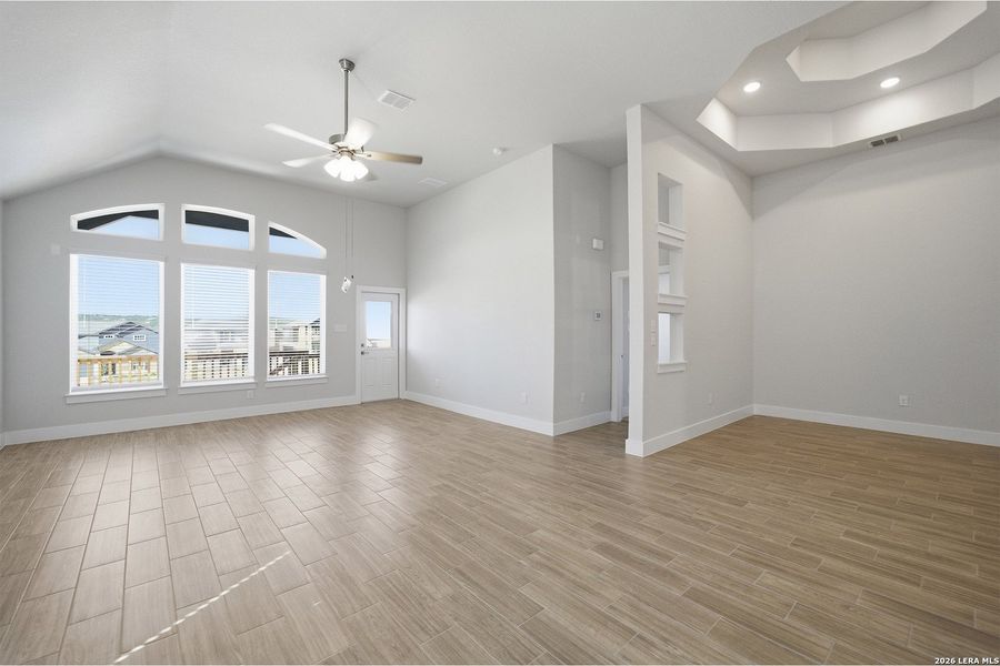 Spacious, unfurnished interior of a new home in The Woodlands at Medina Hills, Mico (Image 22).