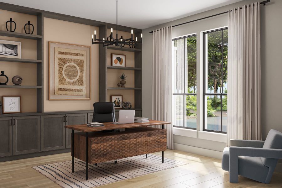 Representative furnished interior of a home built from the Camden by Tri Pointe Homes in Legacy Grove, Montgomery (Image 5).