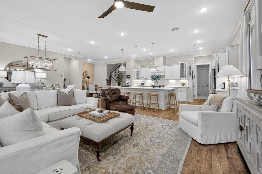 Furnished interior view inside a new home in K. Hovnanian's® Four Seasons at Lakes of Cane Bay, Summerville (Image 18).
