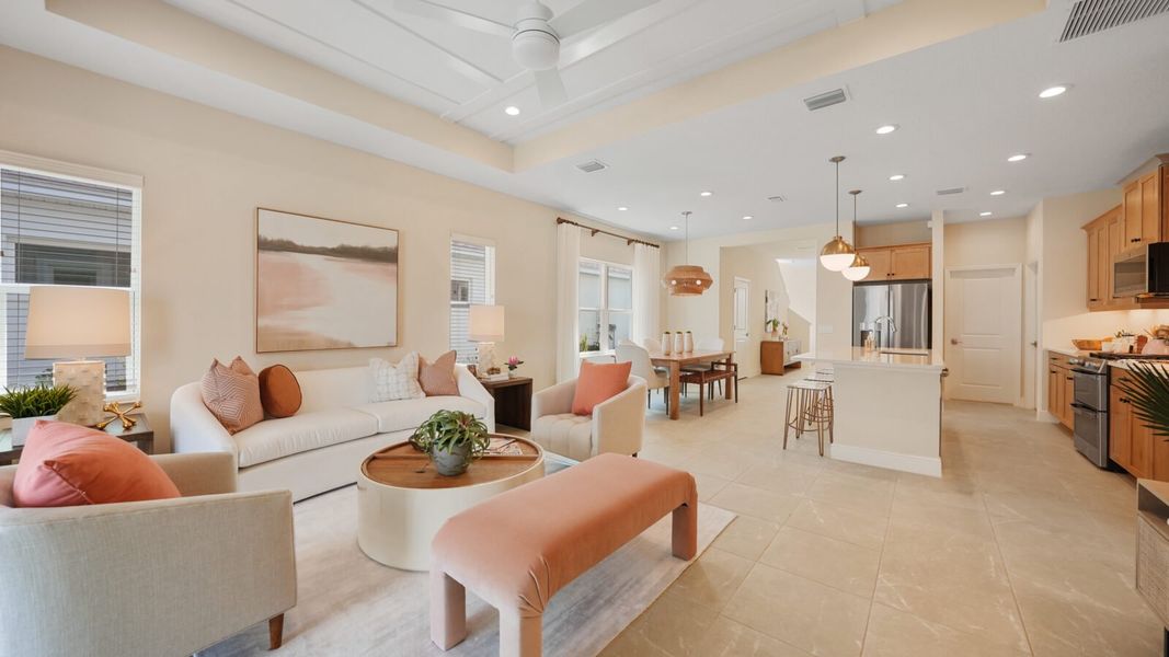 Representative furnished interior of a home built from the Heritage 2 by Neal Communities in Wildleaf, Parrish (Image 15).