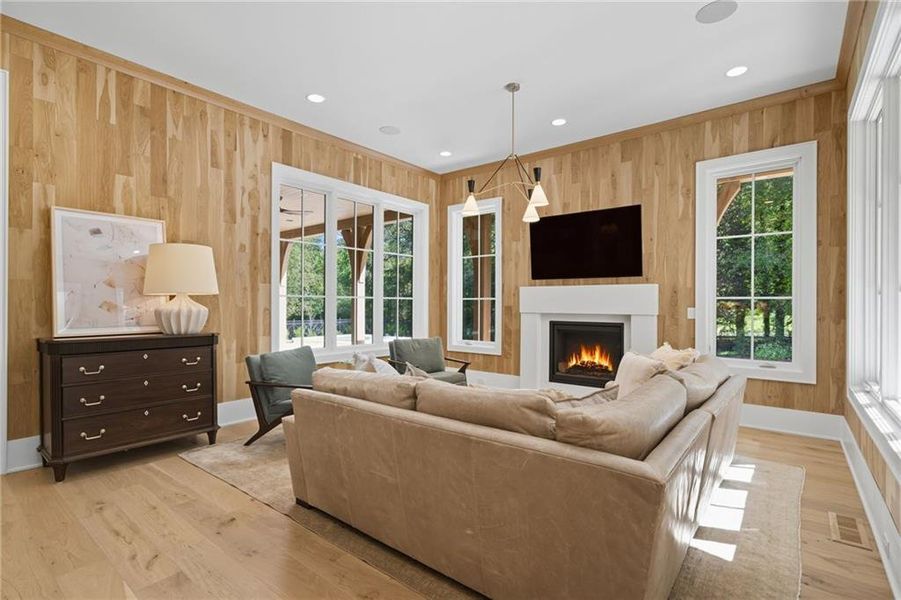 Furnished interior view inside a new home in Crossroads, Alpharetta (Image 52).