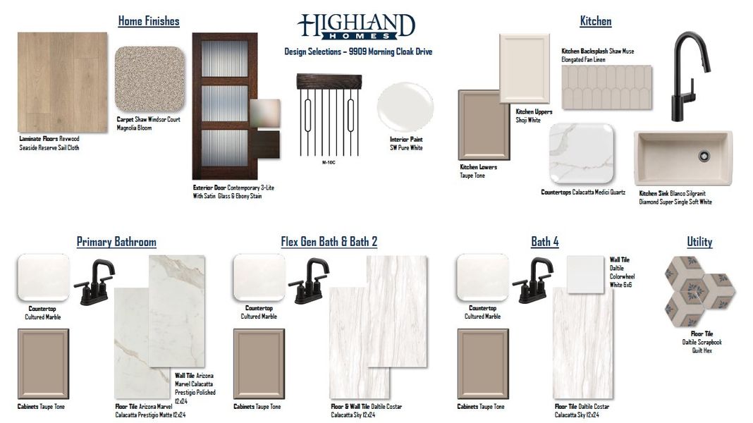 Sample of building materials used in homes in Landmark, Denton (Image 47).
