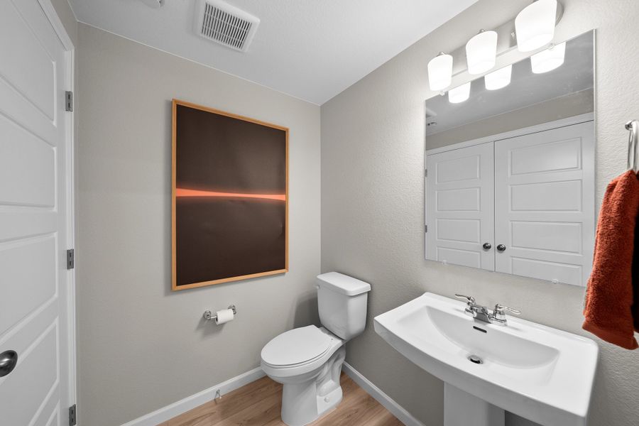 Furnished interior view inside a new home in Trailstone, Arvada (Image 10).