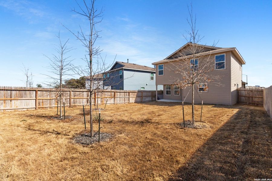 Exterior details and patio area of a home in Redbird Ranch, San Antonio (Image 4).
