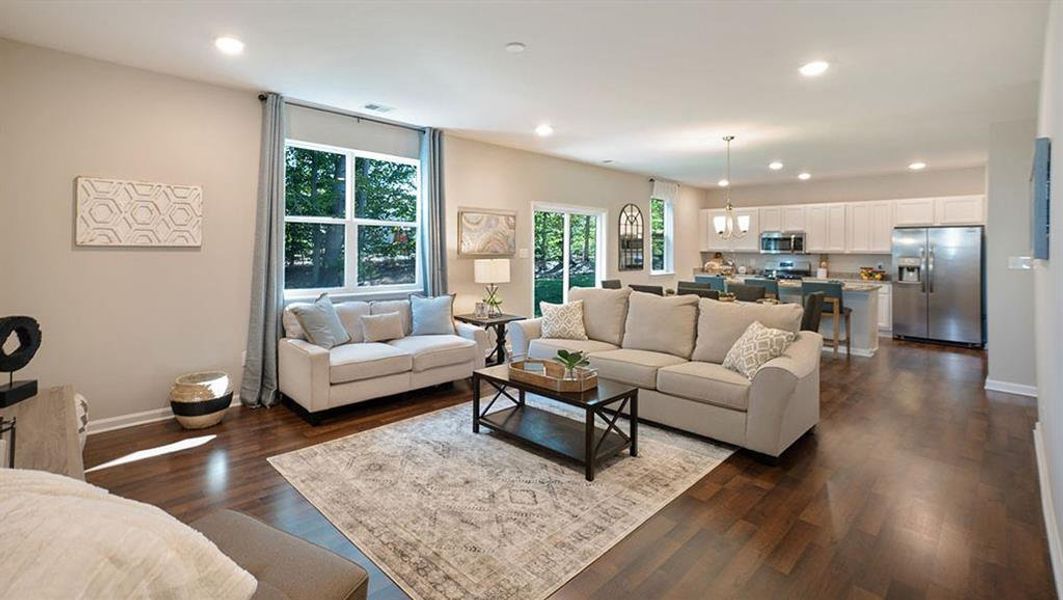 Furnished interior view inside a new home in Twin Lakes, Hoschton (Image 12).
