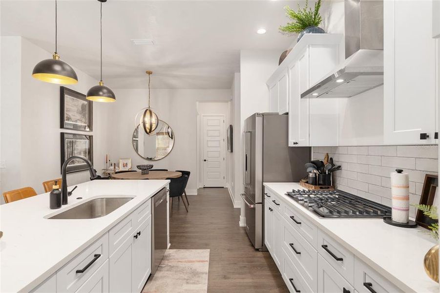 Furnished interior view inside a new home in Fairway Pointe at West End, Newberry (Image 53).