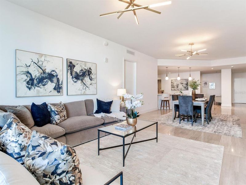 Furnished interior view inside a new home in , Tampa (Image 58).