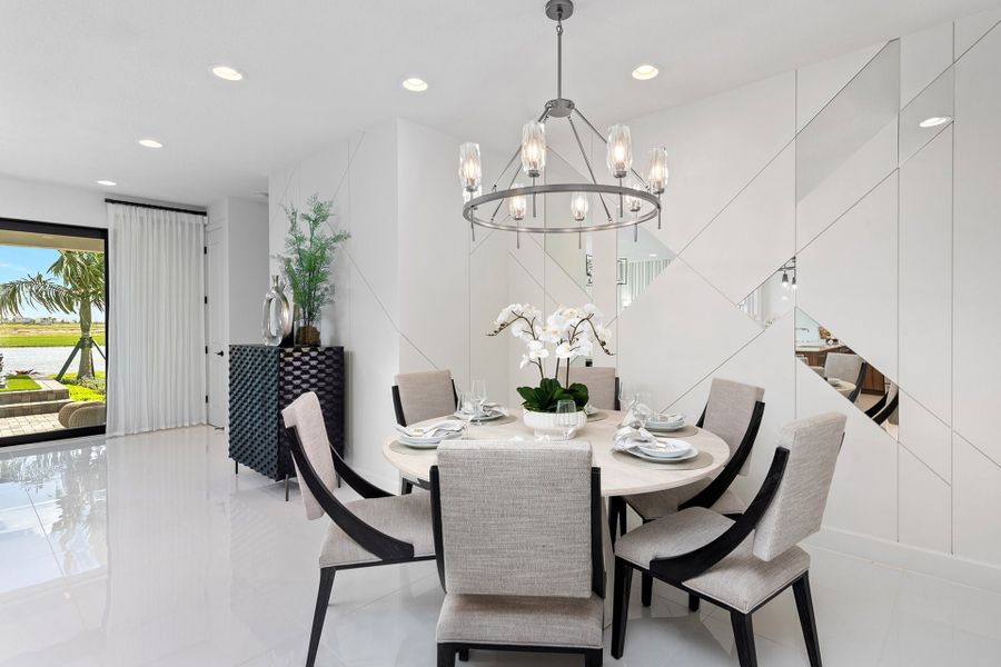 Representative furnished interior of a home built from the Sandpiper II by GL Homes in Valencia Vista at Riverland, Port St. Lucie (Image 7).