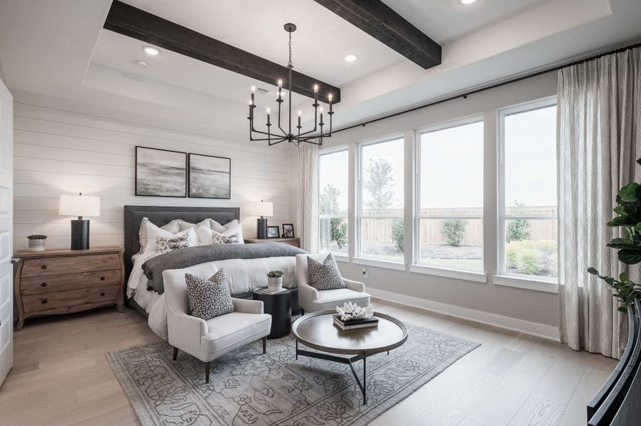 Representative furnished interior of a home built from the Milan by Tri Pointe Homes in Dunham Pointe, Cypress (Image 36).