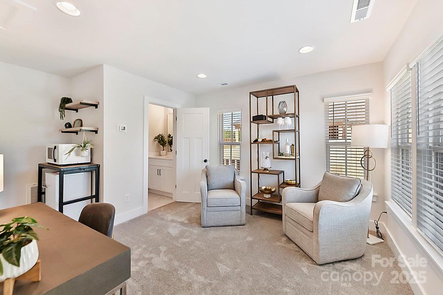 Furnished interior view inside a new home in Towns at Pegram, Charlotte (Image 11).