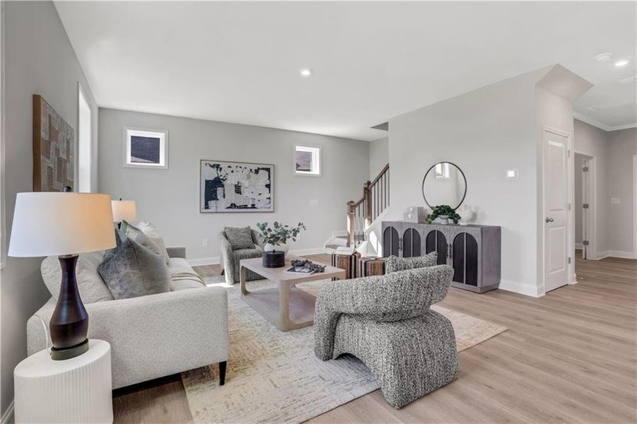 Furnished interior view inside a new home in Easton Walk, Lawrenceville (Image 13).