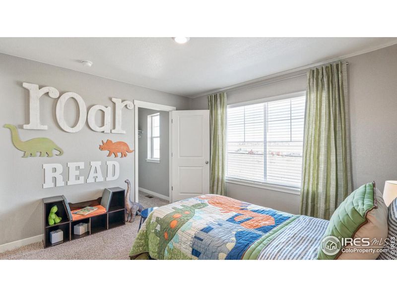 Furnished interior view inside a new home in Fossil Creek Ranch, Windsor (Image 23). Furnished interior view inside a new home in Fossil Creek Ranch, Windsor (Image 23).