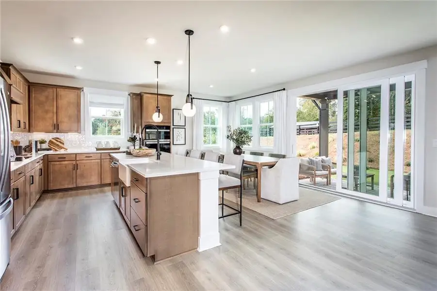 Furnished interior view inside a new home in Wisteria at GreenHouse, Marietta (Image 5).
