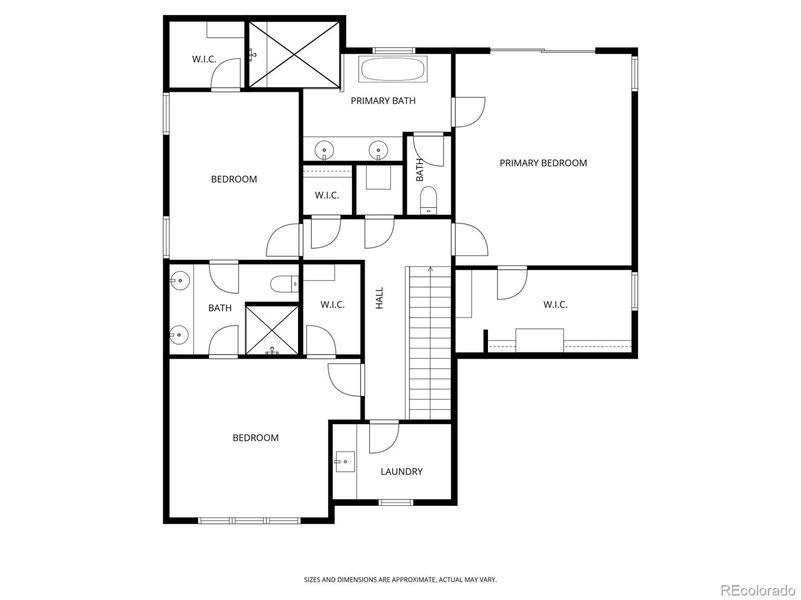 2D floor plan layout of this home in , Denver, CO (Image 28).
