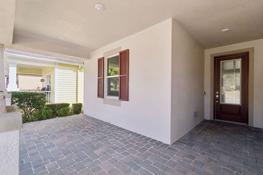 Exterior details and patio area of a home in Southern Hills Plantation, Brooksville (Image 4).