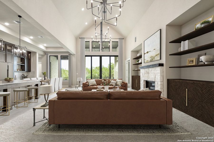 Furnished interior view inside a new home in La Cima: 70ft. lots, San Marcos (Image 10). Furnished interior view inside a new home in La Cima: 70ft. lots, San Marcos (Image 10).