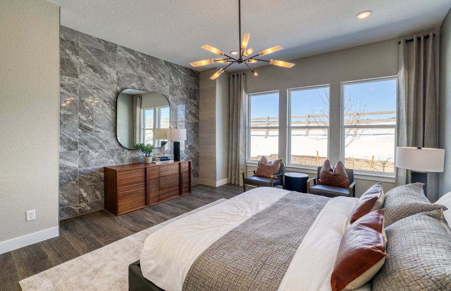 Furnished interior view inside a new home in Sterling Ranch, Littleton (Image 14).