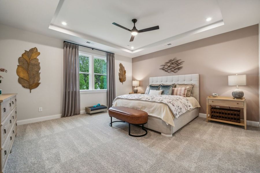 Furnished interior view inside a new home in The Beacon at Old Peachtree Single Family Homes, Lawrenceville (Image 242).