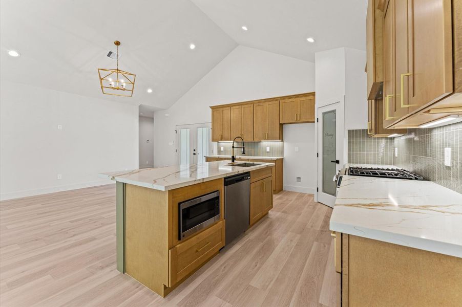 Furnished interior view inside a new home in , El Lago (Image 6).