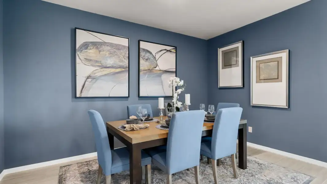 Furnished interior view inside a new home in Rosewood at Beltmill, Fort Worth (Image 19).