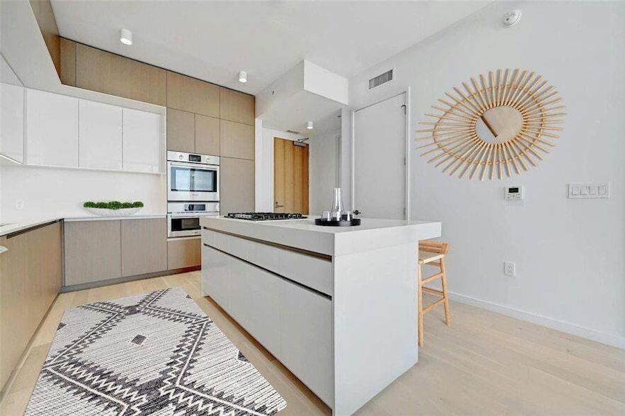 Furnished interior view inside a new home in The Linden Residences, Austin (Image 18). Furnished interior view inside a new home in The Linden Residences, Austin (Image 18).