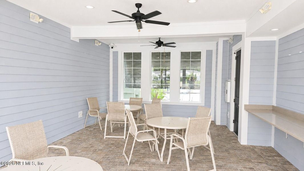 Exterior details and patio area of a home in , St. Johns (Image 23).