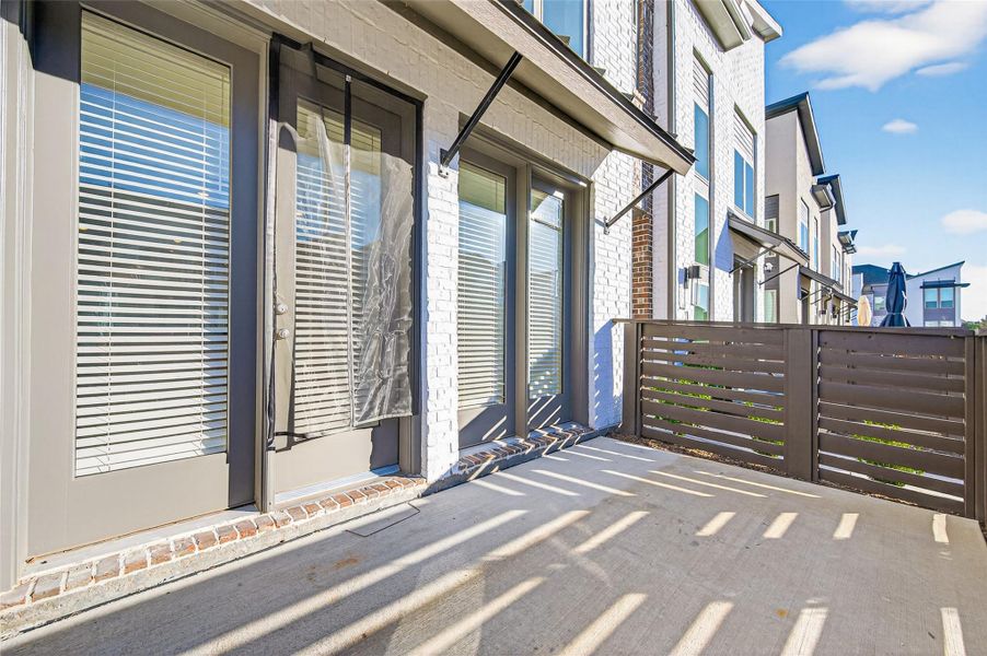 Exterior details and patio area of a home in , Cypress (Image 23).