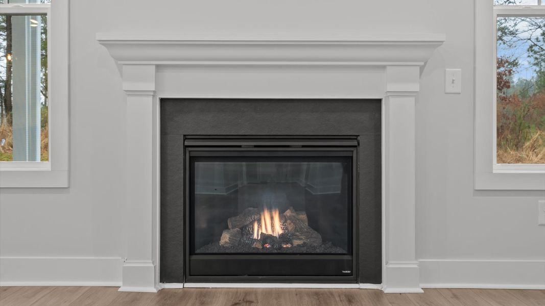 Highly functional family room with established charm and current styling in a reputable community