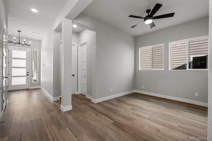 Spacious, unfurnished interior of a new home in Cloverleaf – Mountainview Collection, Monument (Image 22).