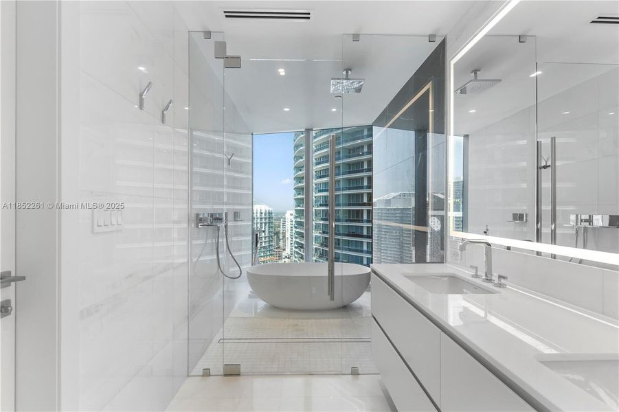 Furnished interior view inside a new home in Aston Martin Residences, Miami (Image 12).