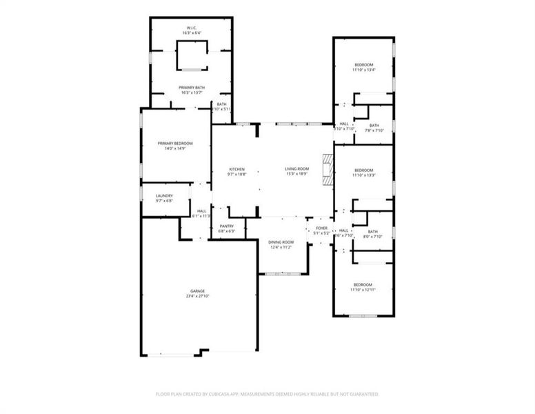 4 bedroom 3 bath home with 2 car garage makes great use of space!