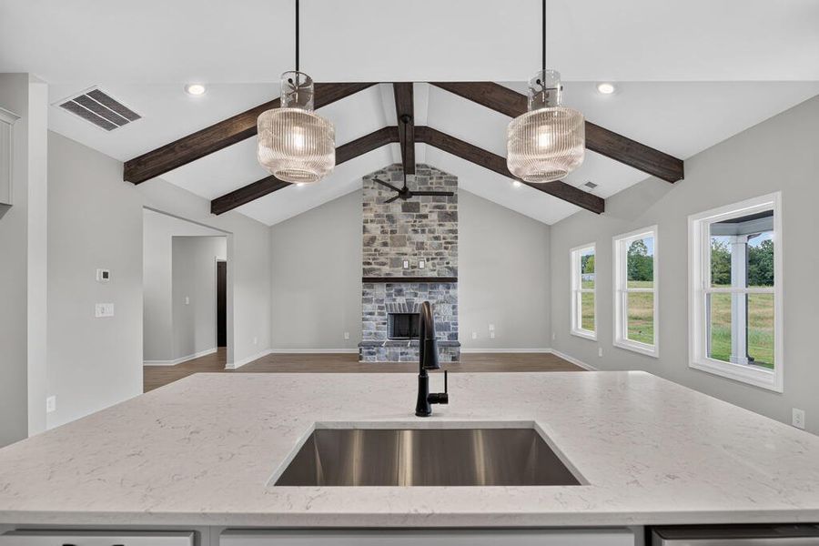 Furnished interior view inside a new home in Blackwelder Bluff, Bowdon (Image 12).