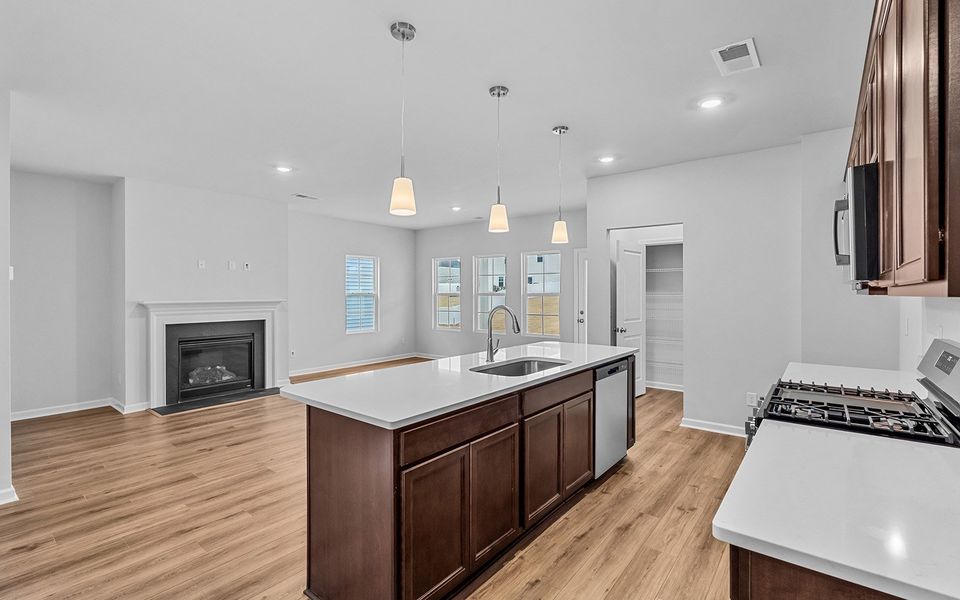 Furnished interior view inside a new home in Fieldstone, Lexington (Image 9). Furnished interior view inside a new home in Fieldstone, Lexington (Image 9).