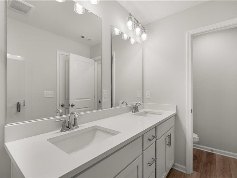 Furnished interior view inside a new home in Stegall Village, Emerson (Image 28). Furnished interior view inside a new home in Stegall Village, Emerson (Image 28).