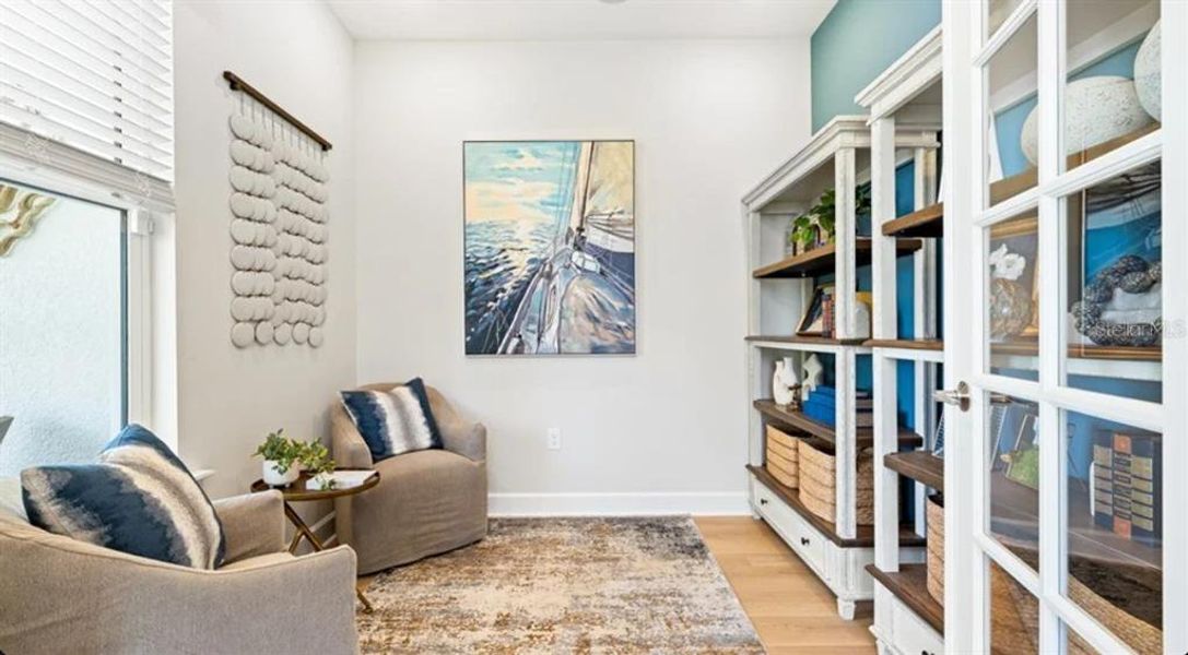 Furnished interior view inside a new home in Esplanade at Wellen Park, Englewood (Image 7).