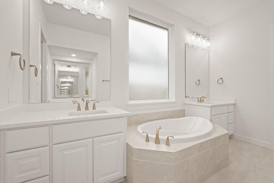 Furnished interior view inside a new home in Grange: 60ft. lots, Katy (Image 4).