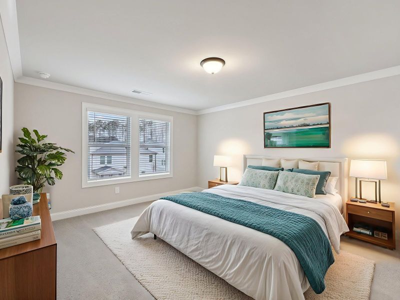 Furnished interior view inside a new home in Vines at Mill Creek - Estate Series, Braselton (Image 8).