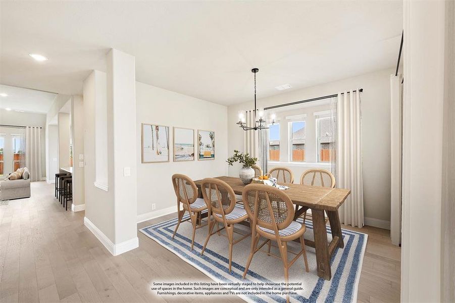 Furnished interior view inside a new home in Timberbrook 3B-4A, Justin (Image 9).