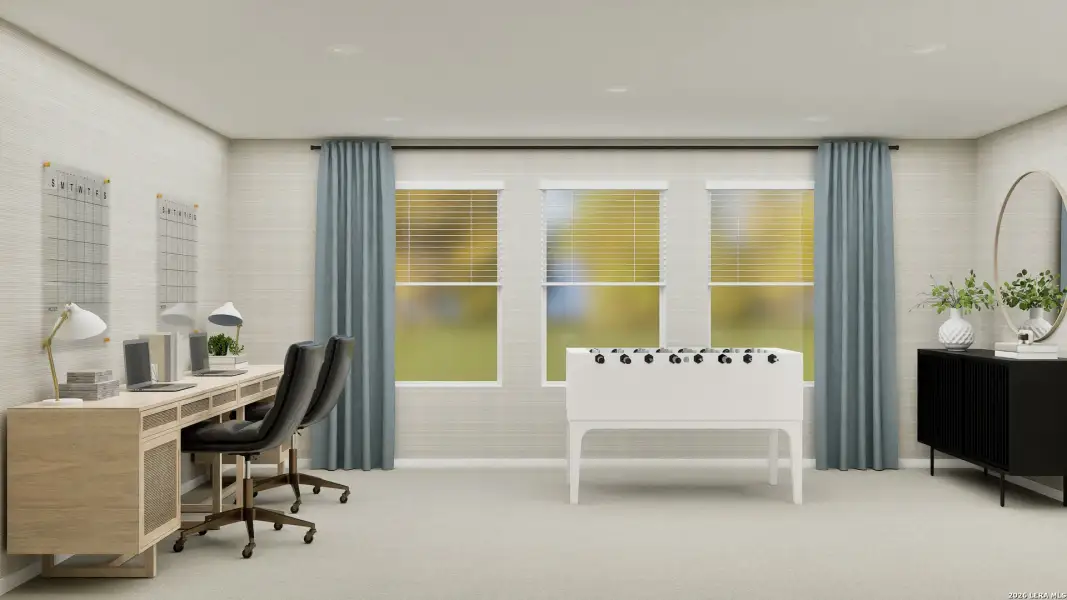 Furnished interior view inside a new home in Summerlin, San Antonio (Image 37).