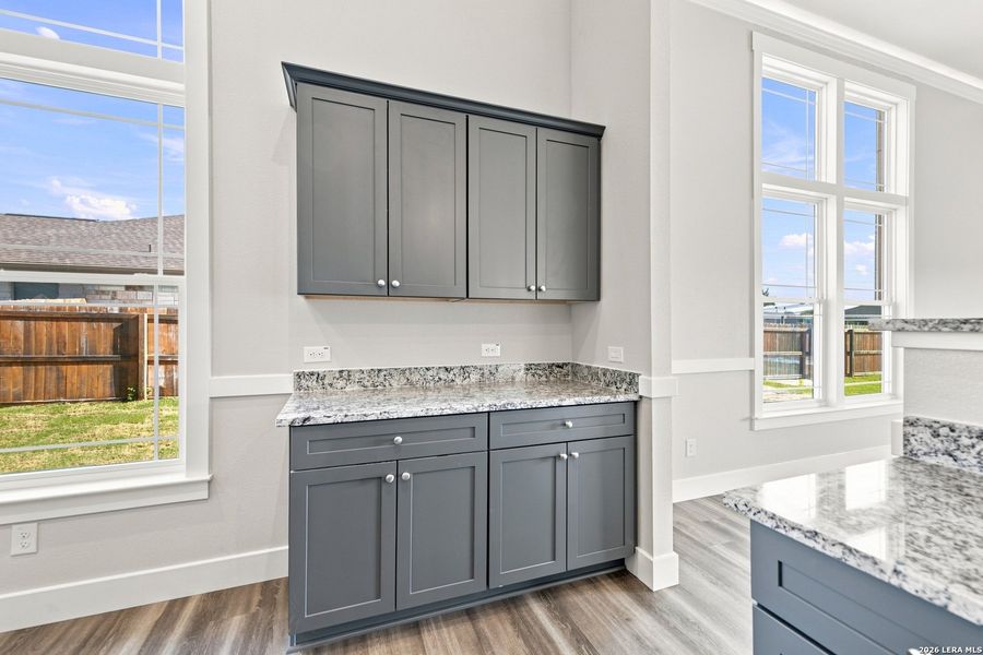 Furnished interior view inside a new home in Las Palomas Country Club Estates, La Vernia (Image 12).
