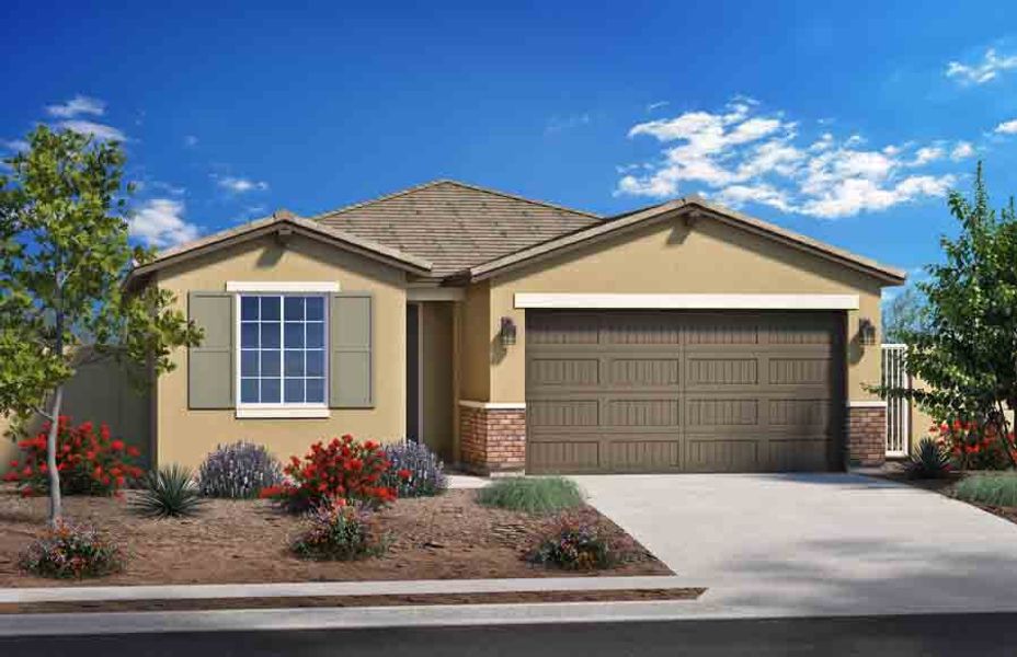 Representative exterior photo of a completed home built from the 1972 by Homes by Towne in Ryder Ranch, Surprise, AZ (Image 2). Representative exterior photo of a completed home built from the 1972 by Homes by Towne in Ryder Ranch, Surprise, AZ (Image 2).