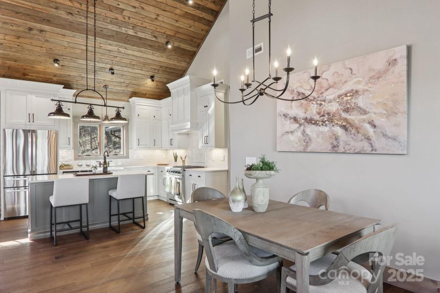Furnished interior view inside a new home in , Maggie Valley (Image 6).