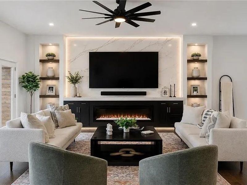 Furnished interior view inside a new home in , Buford (Image 40).