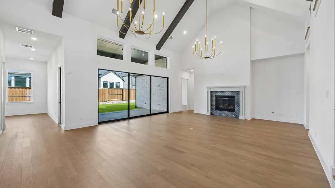 Spacious, unfurnished interior of a new home in Windsong Ranch 71' Series, Prosper (Image 12). Spacious, unfurnished interior of a new home in Windsong Ranch 71' Series, Prosper (Image 12).