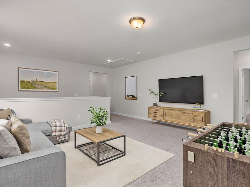 Furnished interior view inside a new home in Sage on North Main, Wake Forest (Image 9).