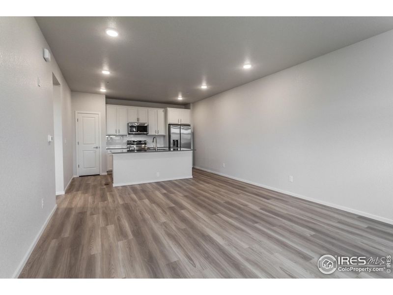 LIVING, DINING AND KITCHEN